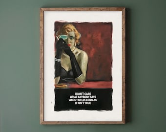 Connor Brothers Poster: Funny Quote Pop Art - Eclectic Home Decor