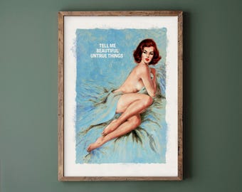 Connor Brothers Poster: Funny Quote Pop Art - Eclectic Home Decor