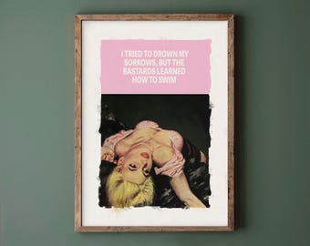 Connor Brothers Poster: Iconic Quote Pop Art - Eclectic Home Decor