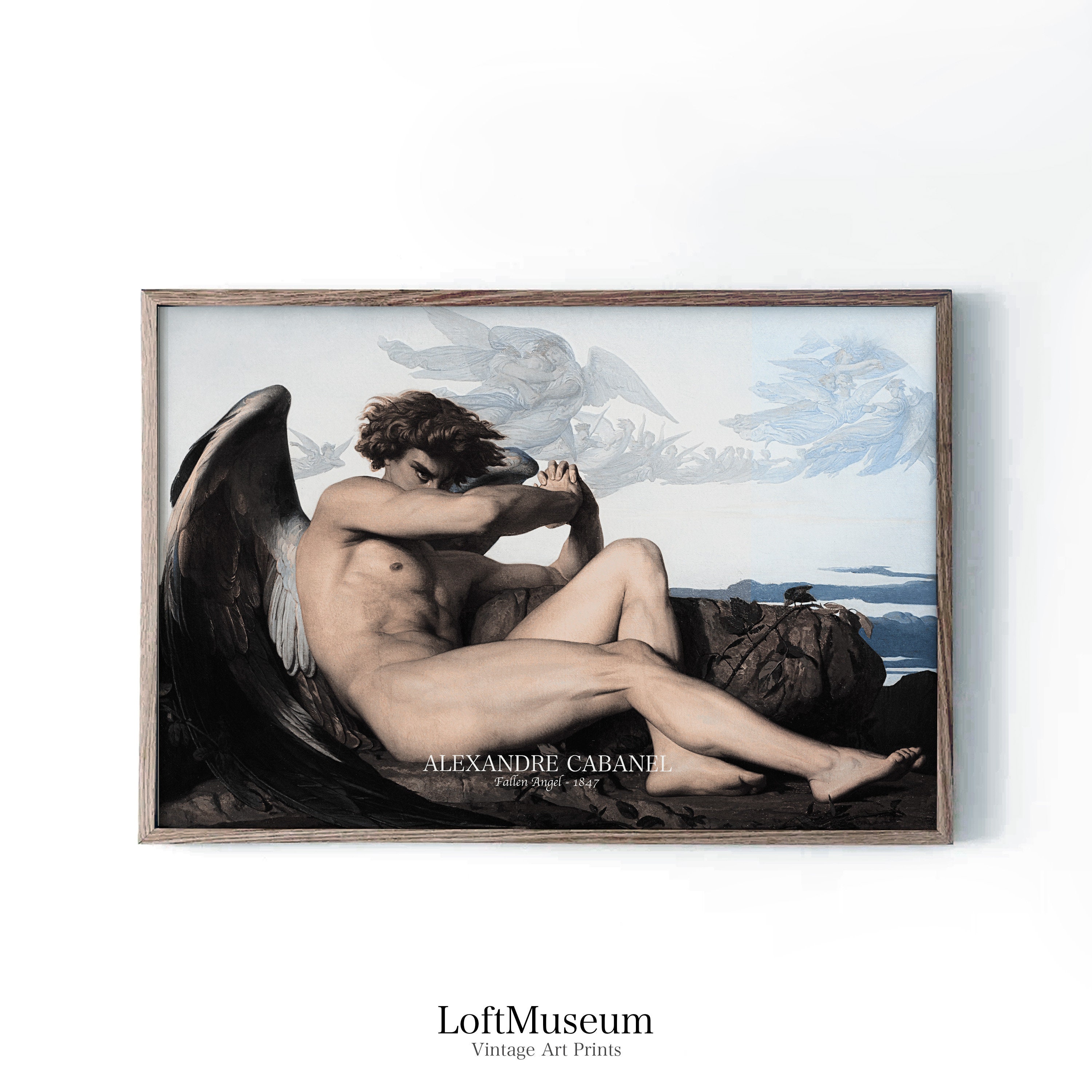 Fallen Angel by Alexandre Cabanel Fine Art Print Wall