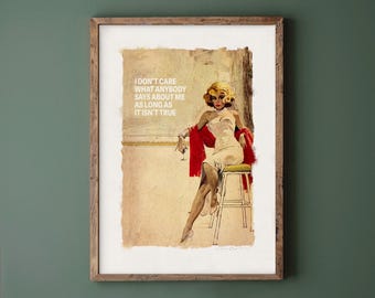 Connor Brothers Poster: Funny Quote Pop Art - Eclectic Home Decor