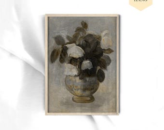 VINTAGE ROSES ART - Framed Botanical Print