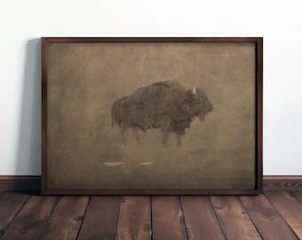 BUFFALO WALL ART - Vintage Abstract Decor