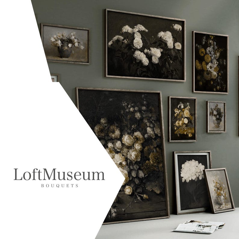 a white table topped with pictures and flowers