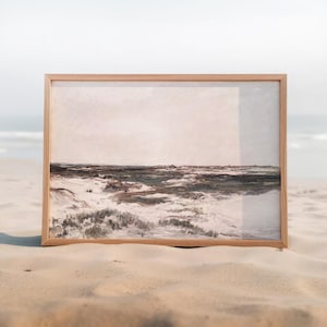Vintage Seascape Wall Art - Coastal Ocean Painting for Beach House Decor #SS25