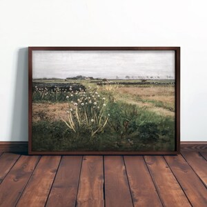 VINTAGE LANDSCAPE PAINTING - Antique Farmhouse Art