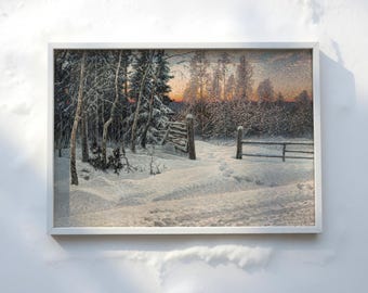 VINTAGE SUNSET ART - rustykalna dekoracja ścienna