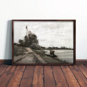 Nature Wall Art - Rustic Landscape Decor, Tranquil Forest Scene for Relaxing Home Vibes #LS84