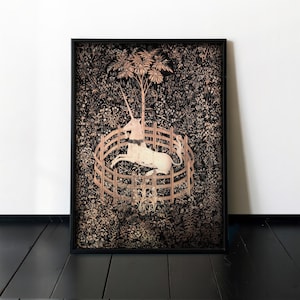 Vintage Unicorn Art - Gothic Wall Decor New Home Gift