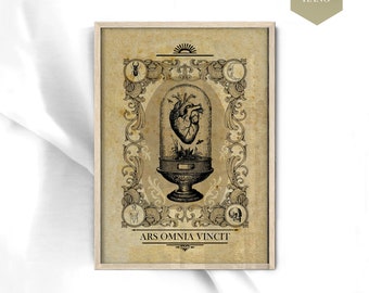 Vintage Gothic Wandkunst - DARK ACATEMIA Decor