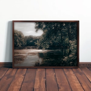VINTAGE ART PRINT - Antique Landscape Decor
