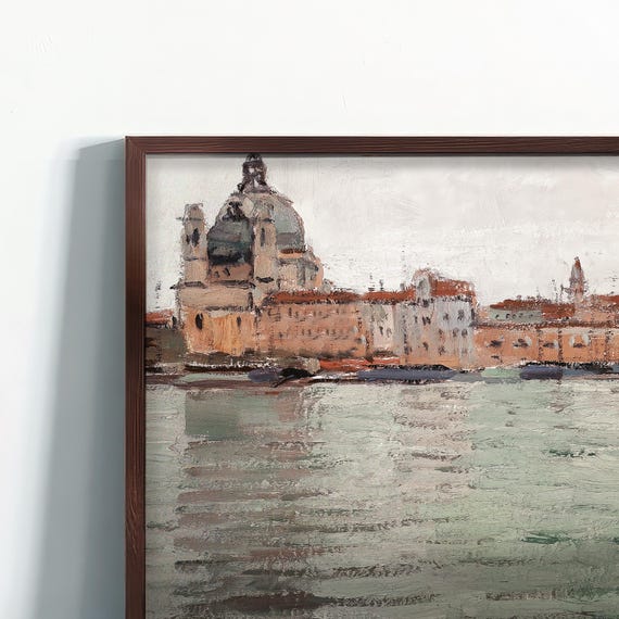 イタリアベネチアの壁絵 ヴェネツィアのウォールアートプリント - ヴィンテージなイタリアの