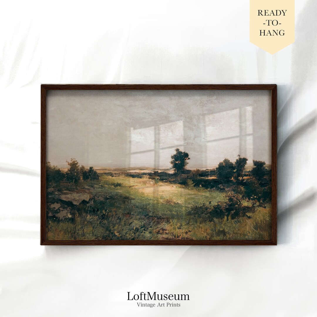 Vintage Framed Wall Art Antique Replica Painting Antique Framed Wall