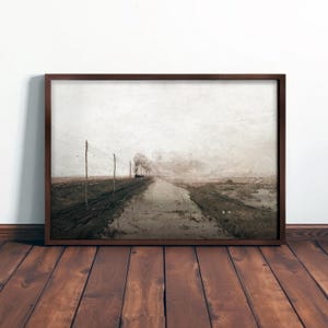 Vintage Train Landscape Art – Timeless Railway Painting for Elegant Travel-Inspired Wall Decor #LS30