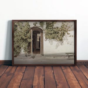 VINTAGE RUSTIC ART - Mediterranean Wall Painting