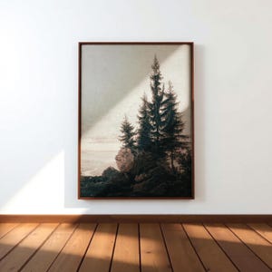 VINTAGE LANDSCAPE ART - Rustic Canvas Painting