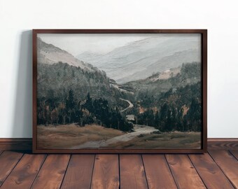 VINTAGE MOUNTAIN ART - Antyczne malarstwo krajobrazowe