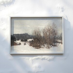 VINTAGE LANDSCAPE PAINTING - Moody Country Art