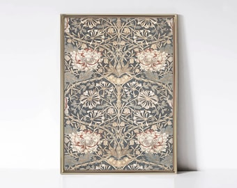 Vintage Textile Art • Rug Pattern Wall Print • Antique Tapestry Art • Rustic Decor • TP03