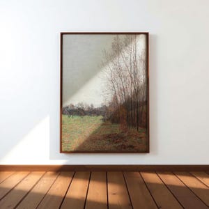 VINTAGE LANDSCAPE ART - Framed Farmhouse Decor