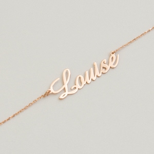 Custom Name Necklace, 18K Gold Plated Name Necklace, Personalized Name Necklace, Birthday Gift for Her, 2023 Christmas Gift, Gift for Mom