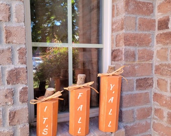 Decorative Wood Pumpkins