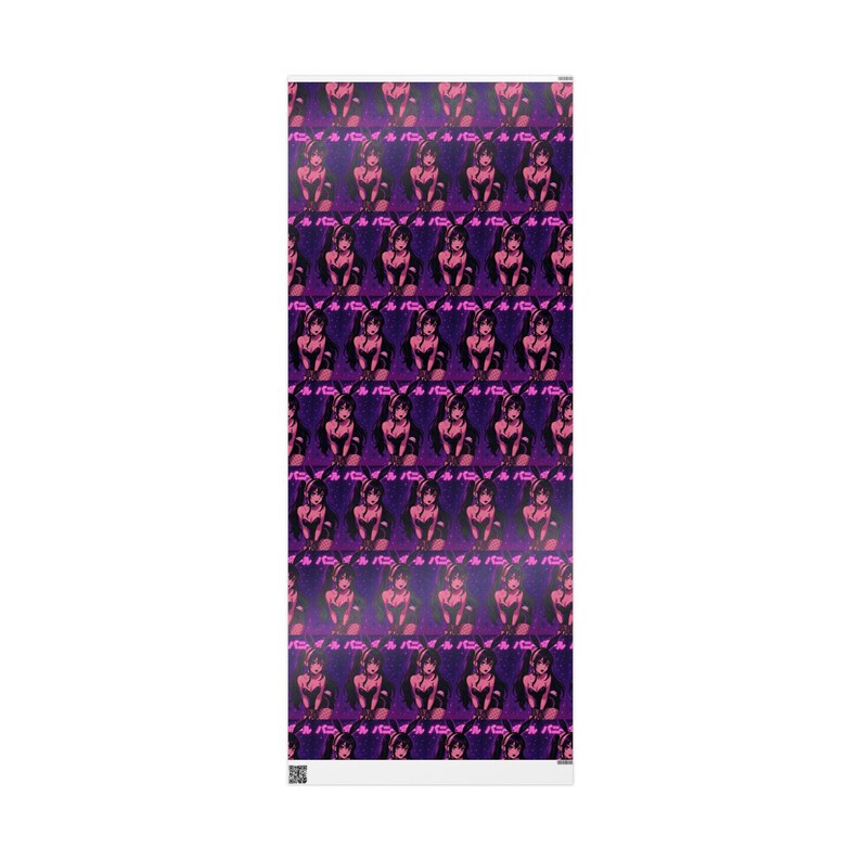 Waifu Anime Gift Wrapping Paper, Stylish Wrapping Sheets for Birthdays, Holidays, Parties, Unique Gift Wrap, Bunny Girl JDM Paper image 19