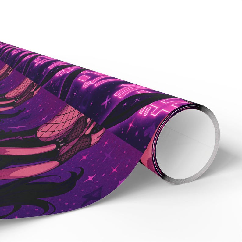 Waifu Anime Gift Wrapping Paper, Stylish Wrapping Sheets for Birthdays, Holidays, Parties, Unique Gift Wrap, Bunny Girl JDM Paper image 14