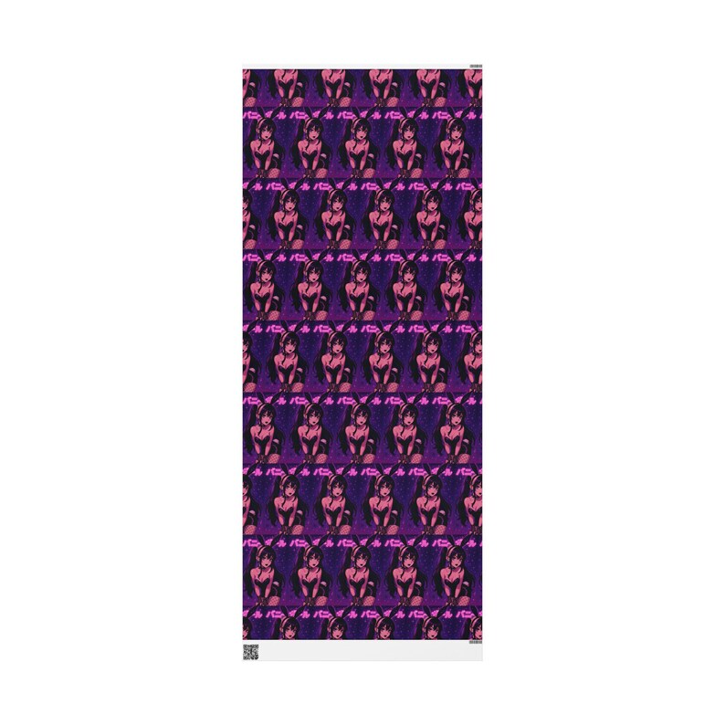 Waifu Anime Gift Wrapping Paper, Stylish Wrapping Sheets for Birthdays, Holidays, Parties, Unique Gift Wrap, Bunny Girl JDM Paper image 13