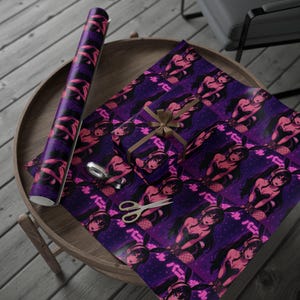 Waifu Anime Gift Wrapping Paper, Stylish Wrapping Sheets for Birthdays, Holidays, Parties, Unique Gift Wrap, Bunny Girl JDM Paper image 1