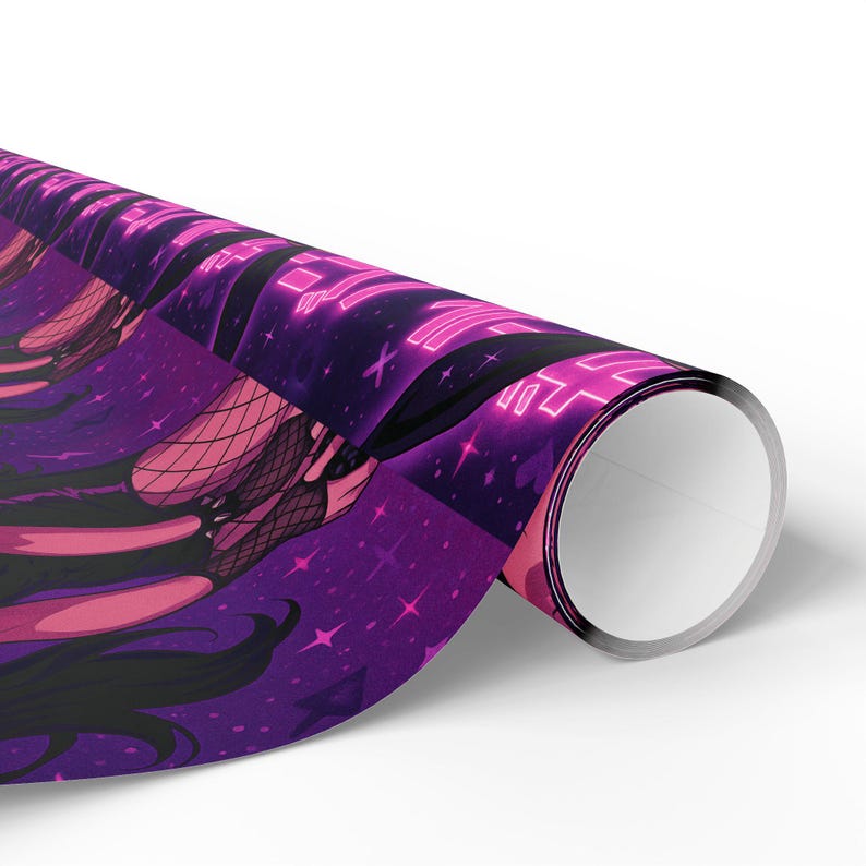 Waifu Anime Gift Wrapping Paper, Stylish Wrapping Sheets for Birthdays, Holidays, Parties, Unique Gift Wrap, Bunny Girl JDM Paper image 20