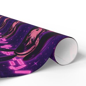 Waifu Anime Gift Wrapping Paper, Stylish Wrapping Sheets for Birthdays, Holidays, Parties, Unique Gift Wrap, Bunny Girl JDM Paper image 8