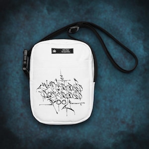 Graffiti Lettering Crossbody Bag: Urban Lowrider Style
