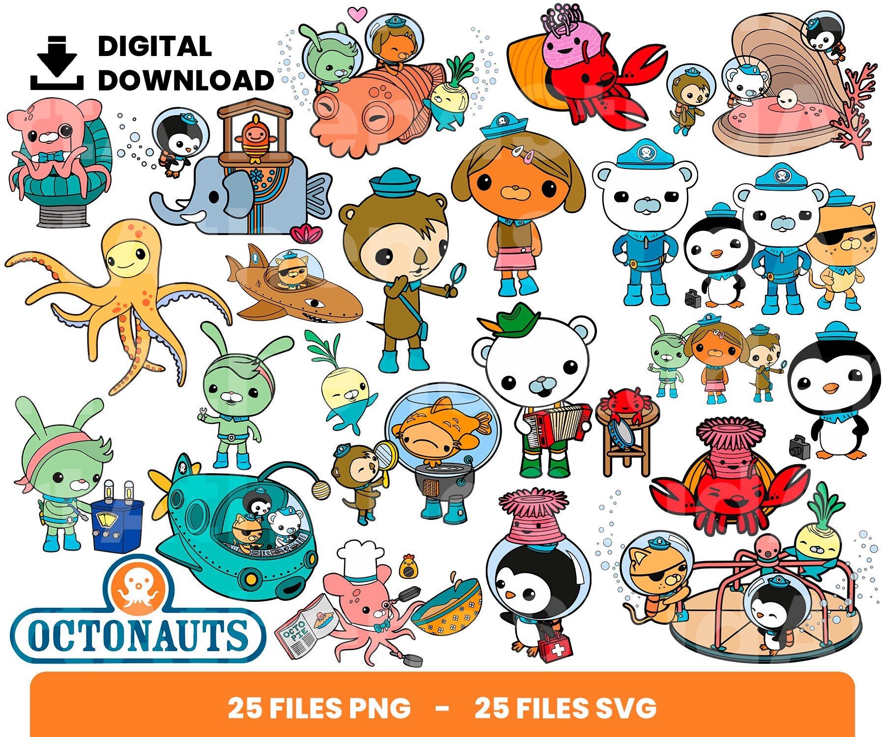 Octonauts Png Etsy Mexico