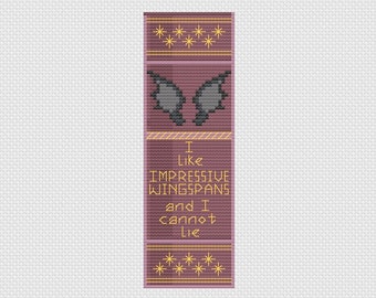 Wingspan Bookmark Cross-Stitch Pattern, ACOTAR Series (PDF Download)