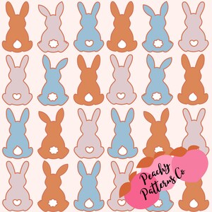 Easter Bunny Boy Spring Seamless design, design sans couture en tissu, impressions en tissu en marguerite, patters en tissu rétro, fichier numérique sans couture, fichier garçon