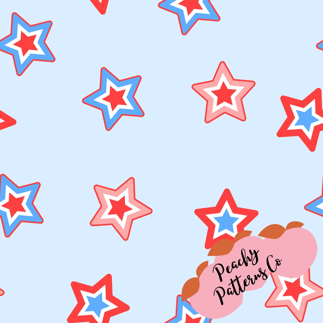 july 4th star fabric