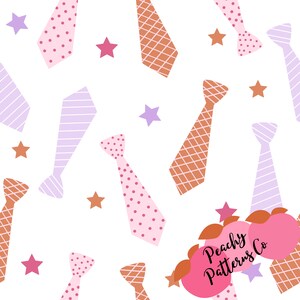 Fathers Day Dad Ties Seamless design, fabric seamless design, Fathers day fabric prints, daddys mini patterns, seamless digital file