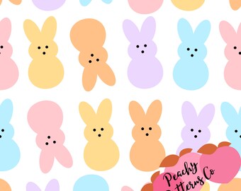 Peeps Easter Candy Seamless design, fabric seamless design, daisy fabric prints, retro fabric patters, seamless digital file, retro daisy