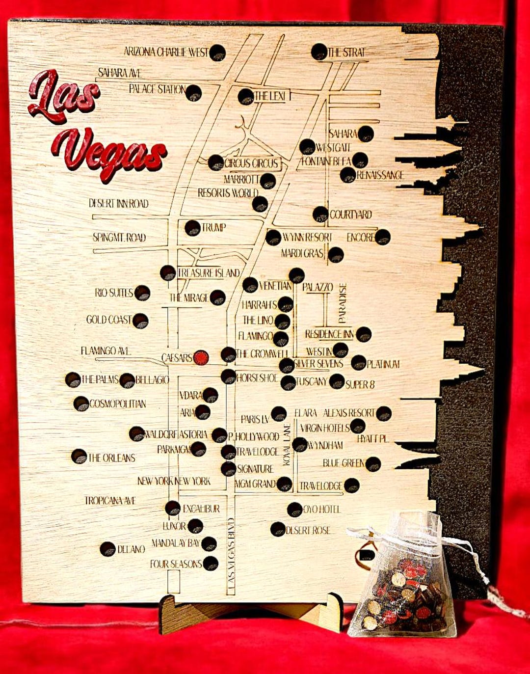 地図・旅行ガイド GREAT HOTELS OF THE WORLD CLASSIC HOTEL Las Vegas Hotel Travel Map - Etsy Israel