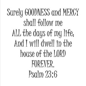 Psalm 23-6 svg, png, jpg, eps, and pdf