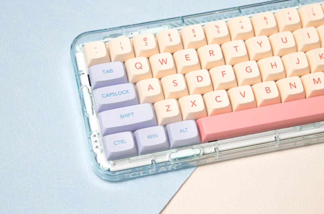 Pink Marshmallow Keycaps 132 Keys XDA for Mechanical Etsy