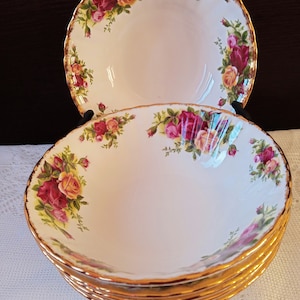 Royal Albert Old Country Roses 16cm Dessert/Soup/Salad Bowls, Bone China