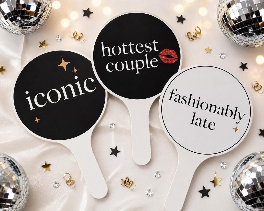 Pvc Sign Prop Modern PVC Photo Booth Props | Reusable Party Signs for Weddings ...