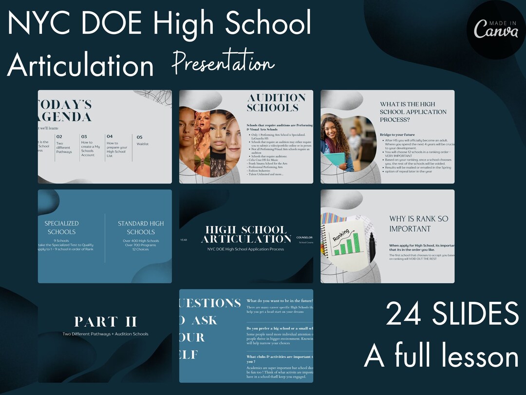 NYC DOE High School Articulation Presentation HS Application Etsy NYC DOE High School Articulation Presentation HS Application Etsy