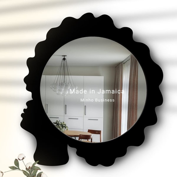 Handmade Afro Mirror