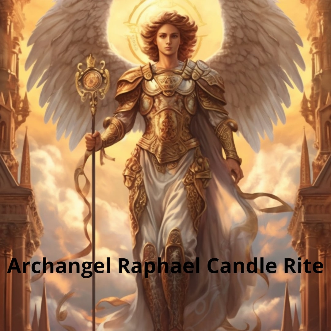 Candle Rite of Archangel Raphael Etsy