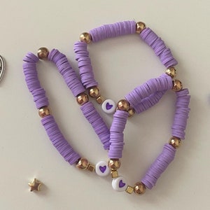 SIEYIO Pink Purple Flat Clay Beads for Jewelry Making Bracelets Necklace  Blue Green 