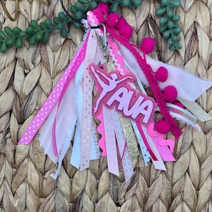 Spirit Tassel Bag Charm for Dancers | Personalized Keychain Gift | Dance Team Accessory