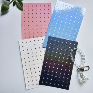 KPop Polco Deko-Aufkleber „Herz-Alphabet“ – 1 Stück | kawaii süßer Kpop Toploader Aufkleber Deko Polco koreanisches Journaling Scrapbooking